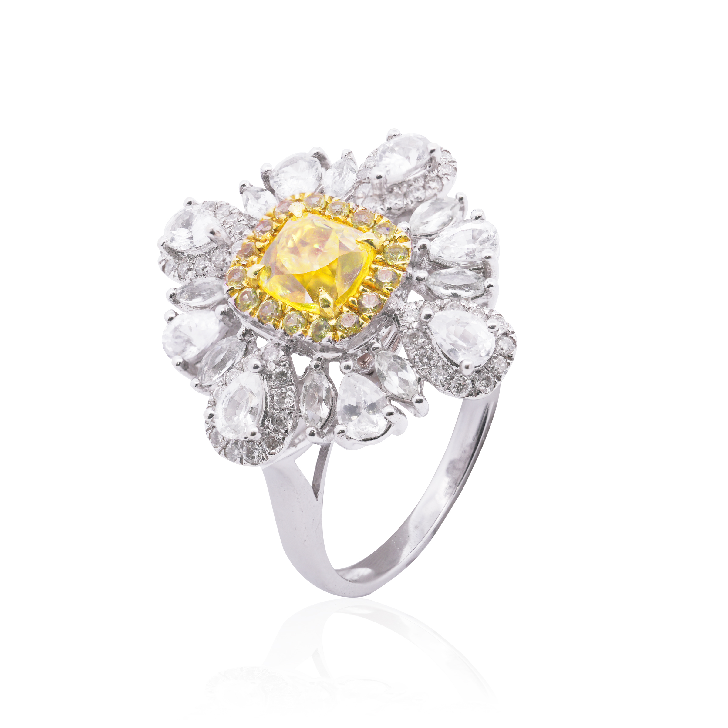 Dahlia Yellow Diamond Ring